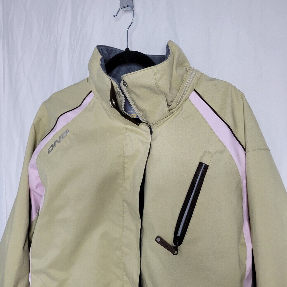 DNA Descente of North America Insulated Ski Jacket Womens Pockets Tan & Pink - Picture 2 of 16